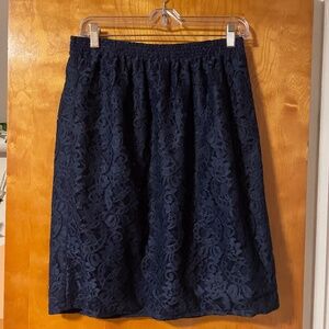 BLUE LACE SKIRT